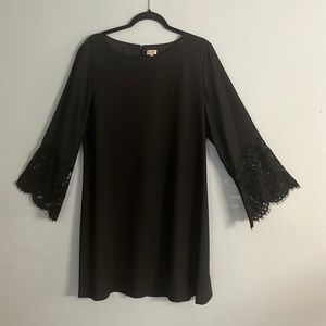 Cremieux Black shift dress.